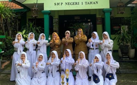 PMR SMP N 1 Taman Raih Dua Piala di Lompamar XXII Jatim