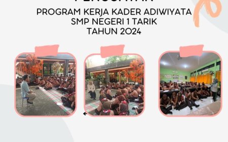 SMPN 1 Tarik Gelar Kegiatan Penguatan Program Kerja Kader Adiwiyata