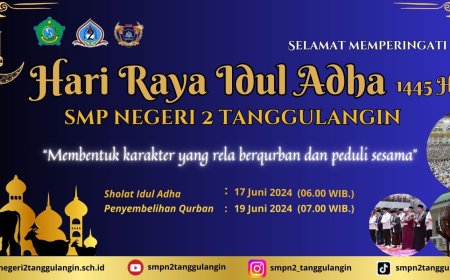 Memperingati Hari Raya Idul Adha di SMPN 2 Tanggulangin