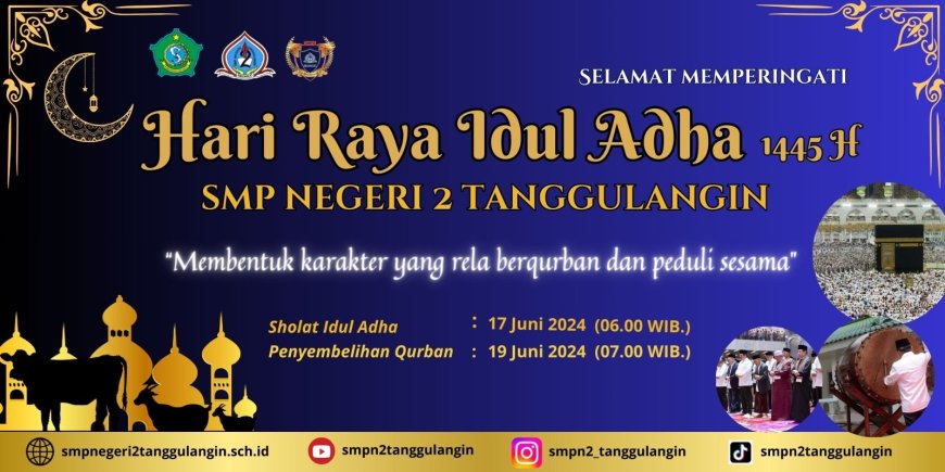 Memperingati Hari Raya Idul Adha di SMPN 2 Tanggulangin