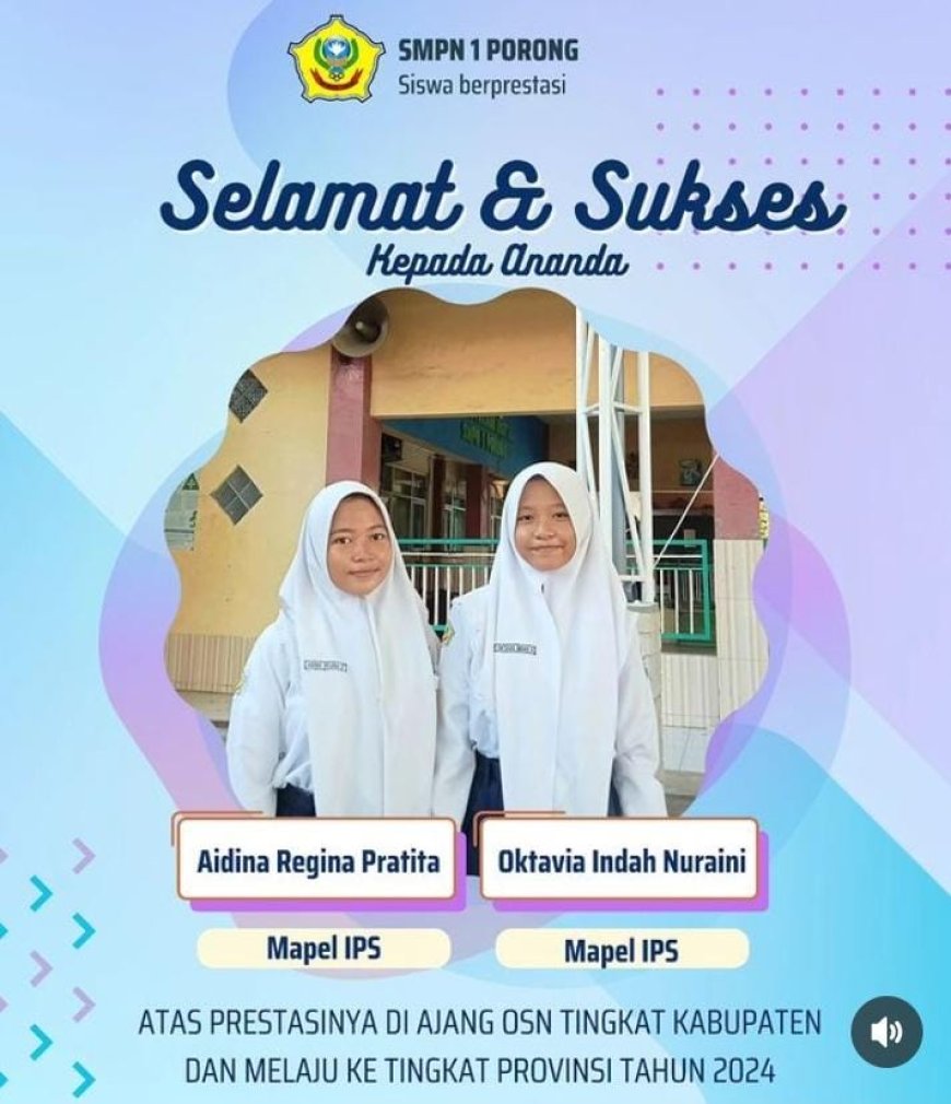 Profil Siswa Berprestasi Ajang Olimpiade Sains Nasional Bidang IPS  Menuju Tingkat Provinsi