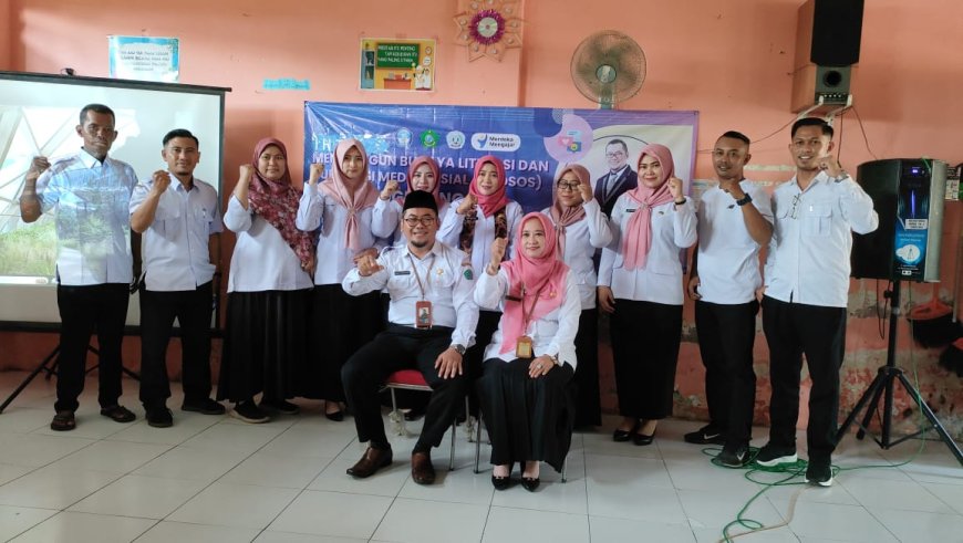 Antusias Bapak dan Ibu Guru SDN Keboguyang Mengikuti In  House Training Gerakan Literasi sekolah