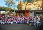 Semarak Drumband SDN Trosobo 1 Warnai Karnaval Jalan Sehat HUT RI ke-79 Desa Trosobo