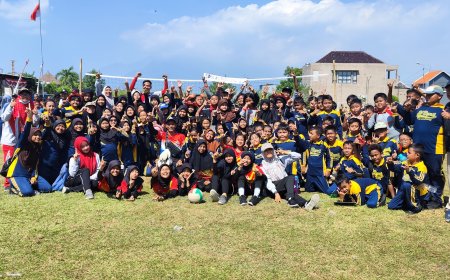 Tim Voli Putri SDN Krembung 1 Sabet Juara 1 Pertandingan Bola Voli SD/MI Se-Kecamatan Krembung 2024