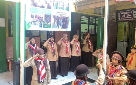 PERINGATAN UPACARA HARI PRAMUKA SDN BOHAR KEC.TAMAN