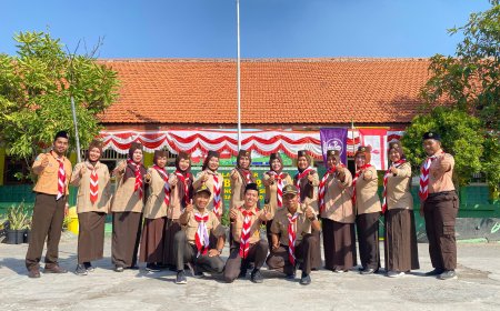 Upacara Peringatan Hari Pramuka ke-63 di SD Negeri Semambung 2