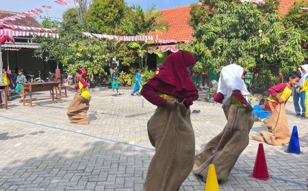 Lomba HUT Kemerdekaan RI di SDN Cemandi