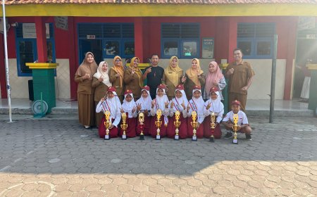 SDN Tulangan 2 Borong Piala Dalam Perlombaan HUT RI ke 79 Tingkat Kecamatan