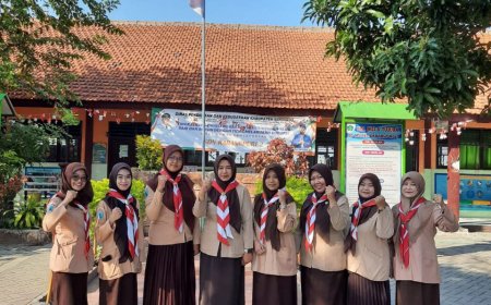 Upacara Peringatan Hari Pramuka ke 63 Tahun 2024 di SD Negeri Karangpuri 2 Kec. Wonoayu