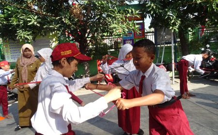 Kegiatan Lomba "Semangatku Membara, Indonesiaku Merdeka" di SDN Damarsi