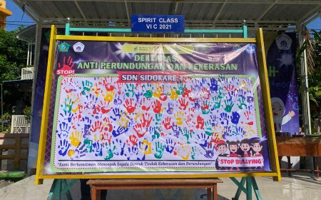 Bersatu Melawan Bullying Membangun Lingkungan Sekolah Aman : Deklarasi Anti Bullying di SDN Sidokare 4