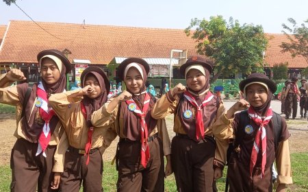 Kegiatan Lomba Rally Pramuka di SDN Gamping 2