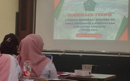 Dinas Pendidikan Sidoarjo Gelar Bimtek Literasi Numerasi untuk Guru SD