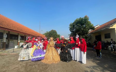 Kreativitas Siswa SD Negeri Plaosan 1 Bersinar di  Pawai Kemerdekaan