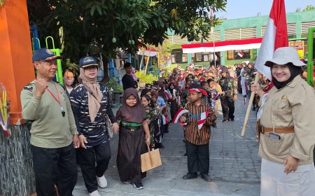 Kemeriahan peringatan HUT Kemerdekaan RI ke-79 di SDN Wedi Gedangan