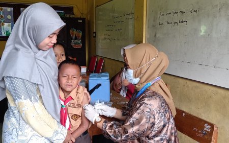 Puskesmas Urangagung Laksanakan Imunisasi MR dan HPV di SD Negeri Sumput