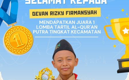 Siswa SDI At Thohiriyah Raih Juara 1 Lomba Tartil di Festival PAI Kecamatan Krian