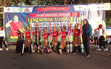 SDN Wonocolo 2 Berpartisipasi dalam Pembukaan Kejuaraan Antar Kampung (TARKAM) KEMENPORA 2024