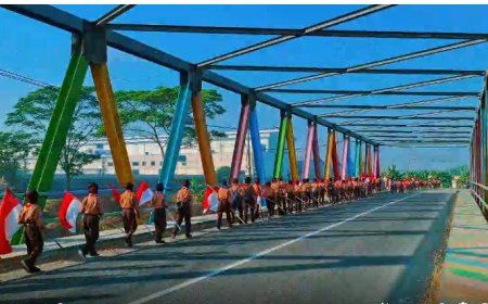 Kirab 79 Merah Putih Pramuka Galamesa ke Jolotundo Menumbuhkan Rasa Nasionalisme