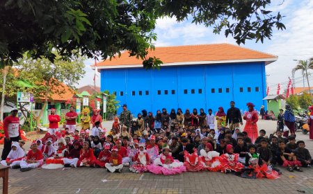 Karnaval Kemerdekaan Ke-79 RI di SDN Mojorangagung Kec. Wonoayu