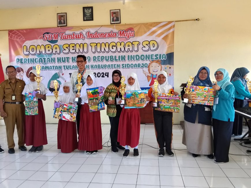 Peringatan 17 Agustus 2024 Kecamatan Tulangan SD Muhammadiyah 8 Kenongo Tulangan meraih banyak penghargaan