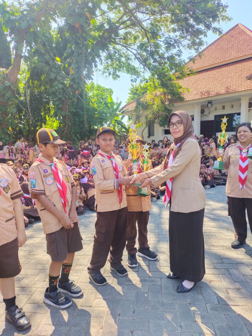 Siaga Garuda SDN Lemahputro 3 pada Pesta Siaga Kwartir Ranting Sidoarjo