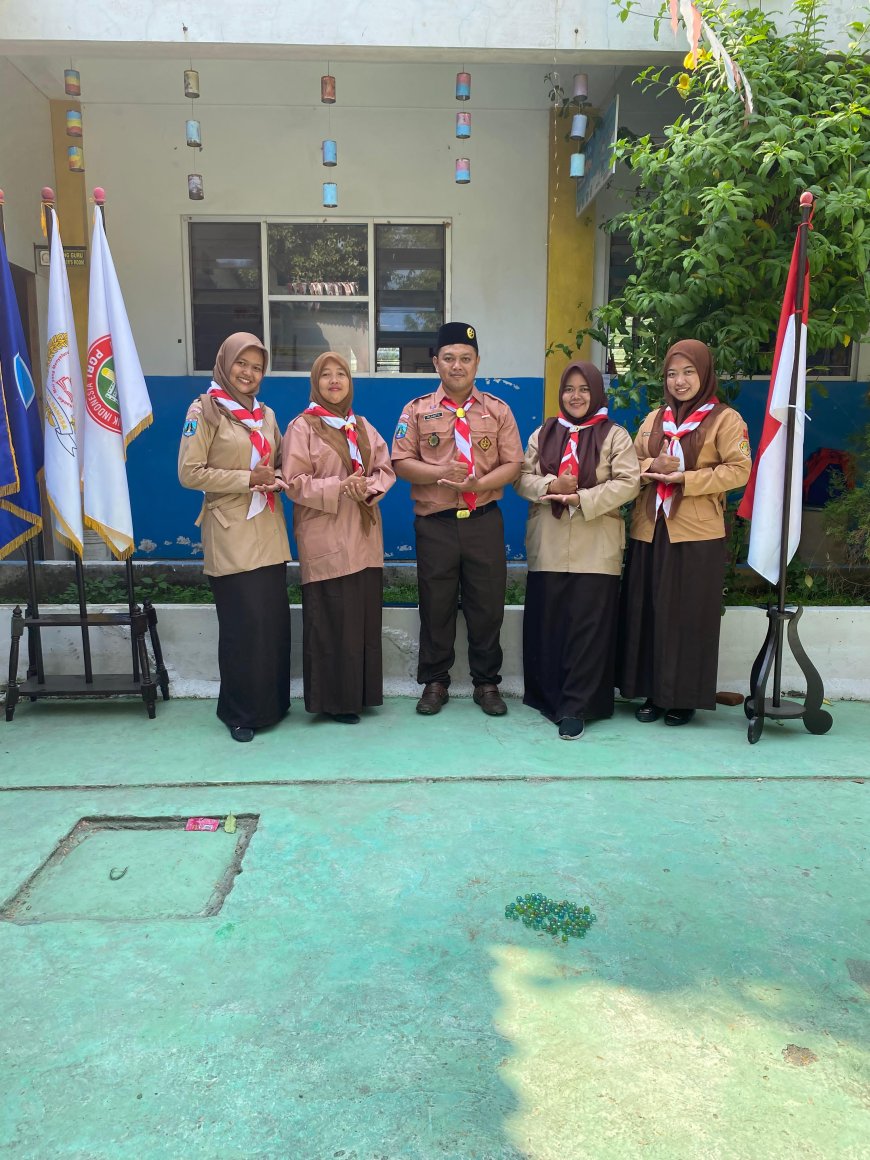 Memperingati hari Pramuka di sekolah dasar Pelita bangsa