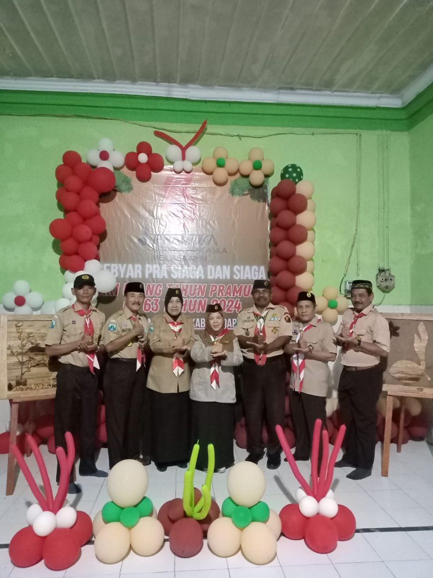 SDN KEDUNGBOTO IKUT MEMERIAHKAN HUT PRAMUKA KE-63 TAHUN 2024 DALAM GEBYAR PRA SIAGA DAN PESTA SIAGA  DI KORWIL KECAMATAN PORONG