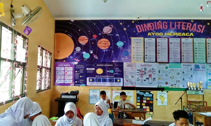 Peringatan HUT RI, SDN Pranti Gelar Lomba Menghias Kelas