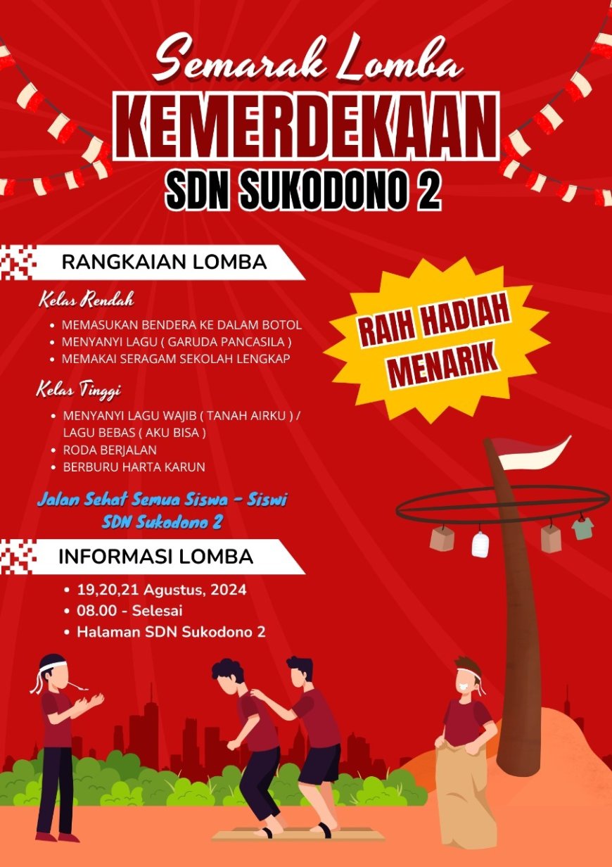 MEMPERINGATI HUT 17 AGUSTUS KE 79 SDN SUKODONO 2