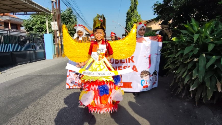 PERAYAAN HUT RI KE-79 SDN Suko Gelar Pawai Budaya "Nusantara Baru SDN Suko Maju"