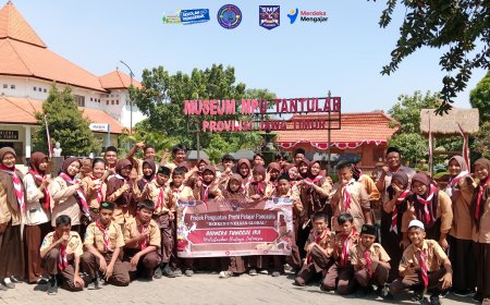 Peringati Hari Pramuka, SMP Harapan Tulangan ajak siswa berkunjung ke Museum Mpu Tantular Sidoarjo