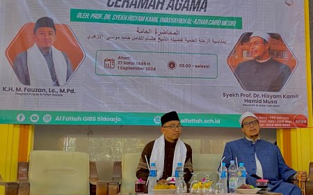 Lagi, Silaturrahim dan Ceramah Agama oleh Prof. Dr. Syekh Hisyam Kamil di Pondok Pesantren Al Fattah Sidoarjo