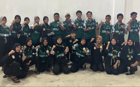 6 Peserta didik SMP Hasjim Asj’ari Tulangan Raih Juara di Pagar Nusa Unusida Championship 2024