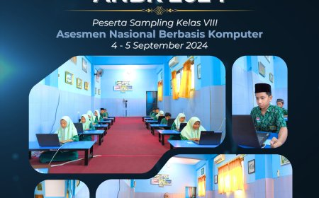 Simulasi ANBK 2024 di SMP Wahid Hasyim 8 Waru Berjalan Lancar, Peserta Didik Antusias