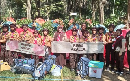 PEMBERANGKATAN REGU PUTRA DAN PUTRI SDN CANDI DALAM LOMBA TINGKAT 2 PRAMUKA