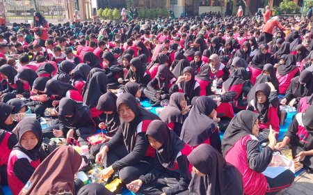 Luar Biasa!!! Gerakan Aksi Bergizi Serentak di SMPN 2 Taman Tahun 2024
