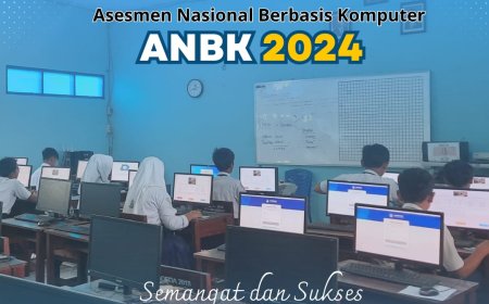 Kegiatan ANBK di SMPN 1 Balongbendo
