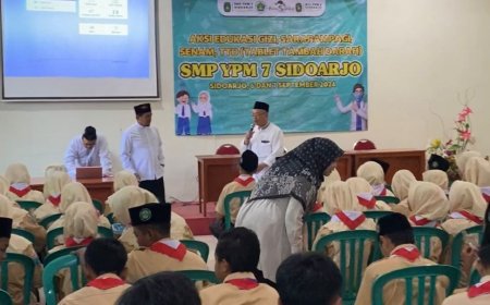 Kegiatan Gerakan Aksi Bergizi di SMP YPM 7 SIdoarjo