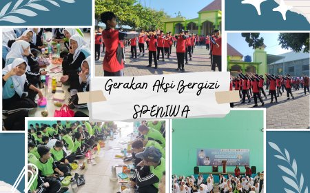 Gerakan Aksi Bergizi SMP Negeri 1 Wonoayu  SERASI MINUM TTD