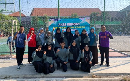 Kegiatan Gerakan Aksi Sehat dan Bergizi SMP SUNAN AMPEL PORONG