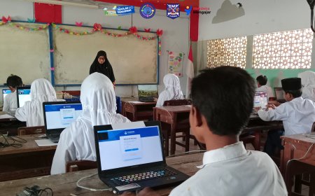 Peserta Didik Bersemangat, Pelaksanaan ANBK 2024 di SMP Harapan Tulangan Sukses di Selenggarakan.