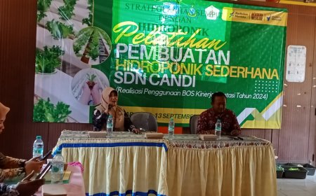 SDN Candi Gelar Pelatihan Guru Pembuatan Hidroponik Sederhana: Meningkatkan Kompetensi Guru dalam Mengajarkan Pertanian Modern