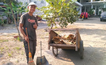 Biasakan Hidup Bersih dan Sehat, SMP Darusalamah Krian Adakan 'Jumber' dan Senam Pagi