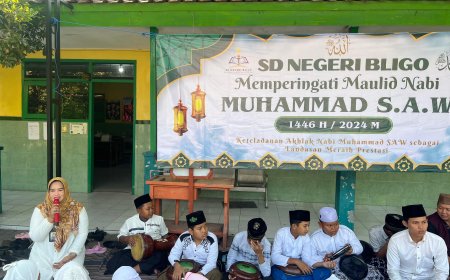 SD NEGERI BLIGO Memperingati Maulid Nabi Muhammad SAW 1446 H/2024 M