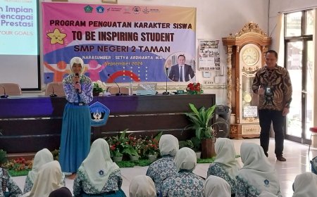 "Meraih Impian untuk Mencapai Prestasi" - Kegiatan Penguatan Karakter Siswa SMPN 2 Taman