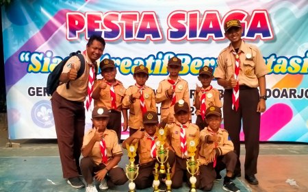 MENAKJUBKAN!!!! SDN Kupang sebagai pendatang yang mencuri perhatian, hanya dengan 1 kelompok Memborong 3 piala di ''Pesta Siaga''.