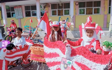 Semarak Sepeda Hias Di SDN Kupang Menumbuhkan  Cinta Tanah Air Kepada Anak