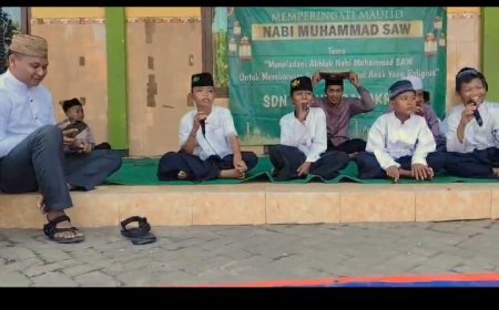 Penampilan Ekstra Banjari SDN KEDUNGCANGKRING dalam Rangka Peringatan Maulid Nabi Muhammad SAW