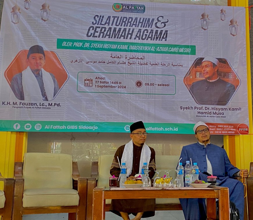 Lagi, Silaturrahim dan Ceramah Agama oleh Prof. Dr. Syekh Hisyam Kamil di Pondok Pesantren Al Fattah Sidoarjo